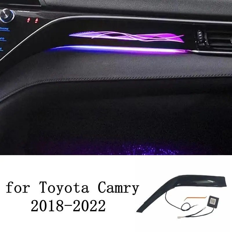 Co-pilot atmosféra svetlo 3D interiér Romantická lampa vhodný pre Toyota Camry XV70 2018 2019 2020 2021 2022 LHD