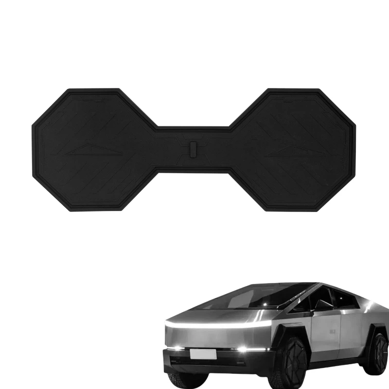 Coaster pre pohár automobilov pre Tesla Cybertruck 2024 2025 Ročné protišmykové gumové rohož Anti-Noise Coaster Mat Cup vodná držiak držiak držiak