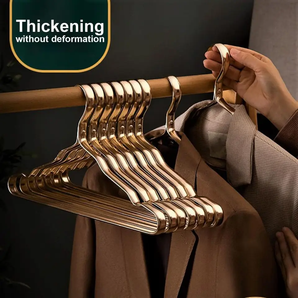 Coat Hanger Anti-Rust Aluminium Zliatinový vešiak s maximálnym nosným ložiskom veterný dizajn Driying Rack Rack Organizátor