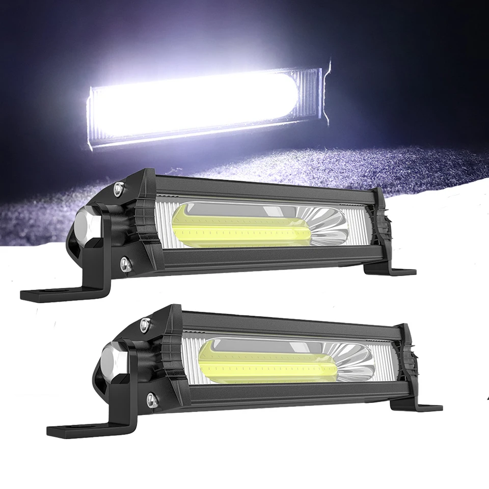 Cob Car LED Work Light DRL Spotlight Vysoký svetlý vodotesný automatický terč SUV SUV Hnacie svetlomety 12V 24V 6000K