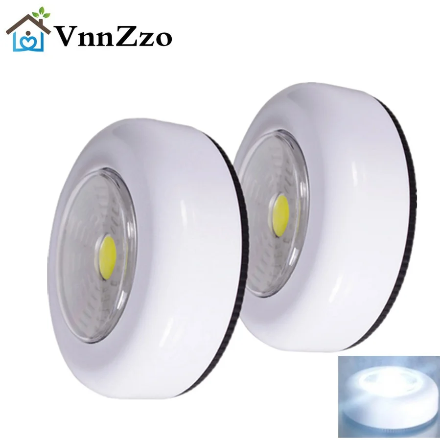 COB LED pod skrinkou Svetlo s lepiacou nálepkou bezdrôtovú nástennú lampu skriňová skriňa zásuvka skriňa spálne Kuchynské nočné svetlo