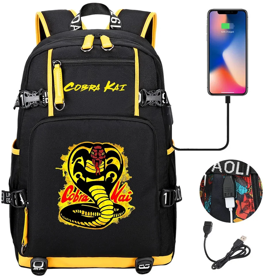 Cobra Kai Backpack Girl Boy Schoolback