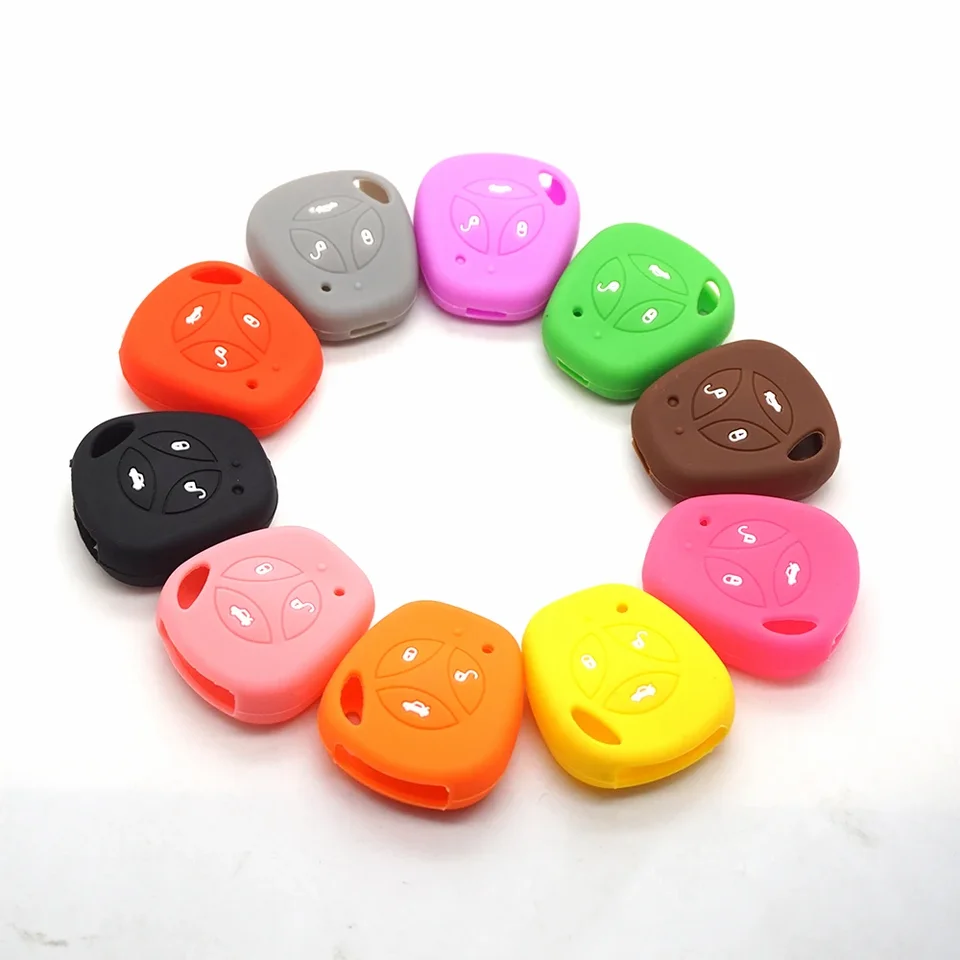 COCOLOCKEY 3 Button Silikone Gumber Diaľkové kryt