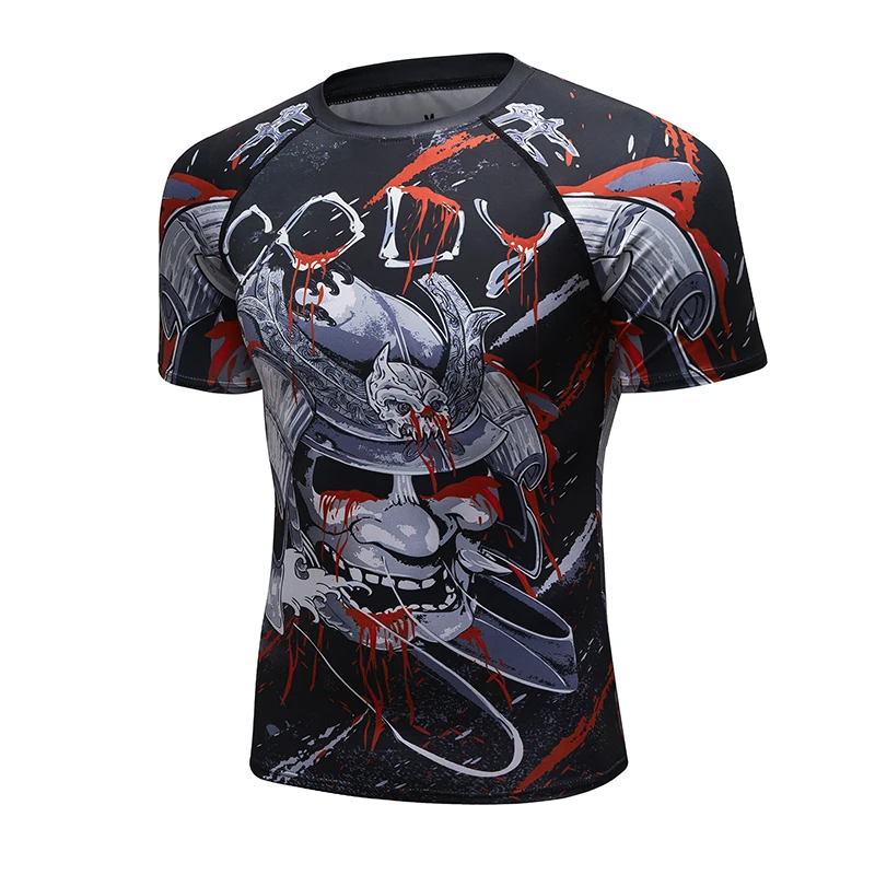 Cody Lundin Boxing Tričko Men s krátkym rukávom MMA BJJ Kompresia Grappling Rashguard Gym Fitness tlačené tričko sublimácie