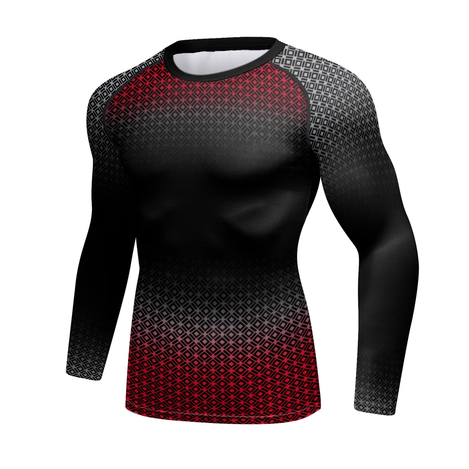 Cody Lundin Compression Gym Tričká Tričká Slnko Ochrana s dlhým rukávom Boxing košele sublimácie jiu jitsu bjj Rashguard Custom