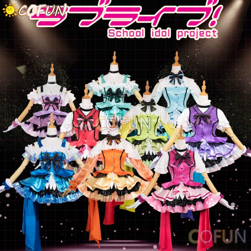 Cofun Kira Kira Sensation Kotori / nozomi / honoka / umi / eli / maki / rin / hanayo / rin kostým Cosplay kostým LoveLive Halloween šaty