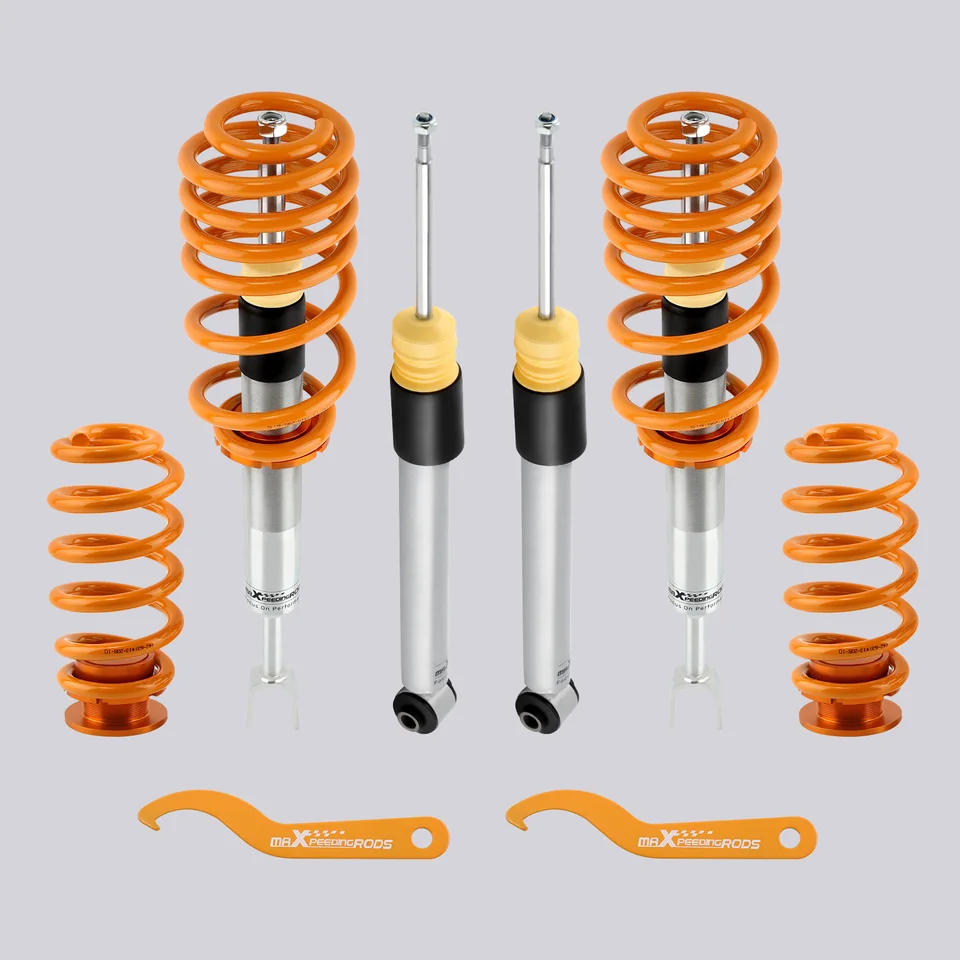 Coilovery Znižujúca súprava na zavesenie pre Audi A4 B6 B7 8E FWD + 4WD Quattro Coils Coilovs Coilovs Shock Coil Swar Strut Kits