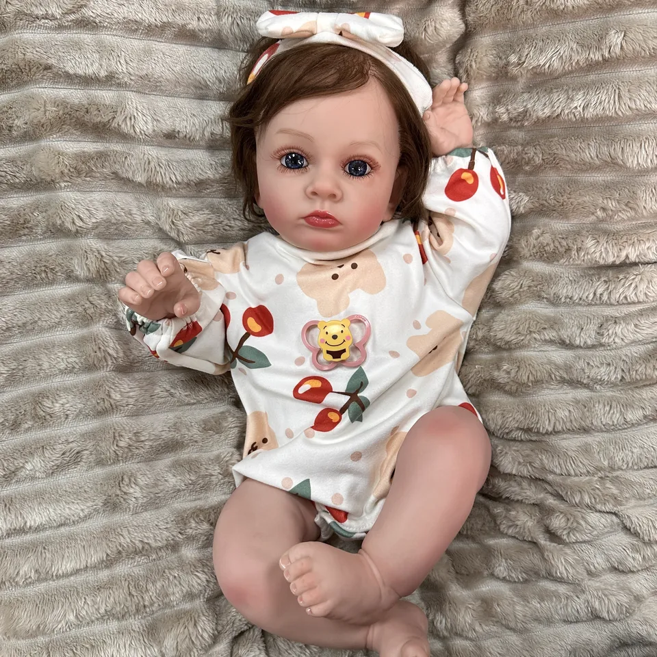 COKELA 60 cm/24 palcov módne živé renorské bábiky Baby Realistic Silikone Doll s oblečením