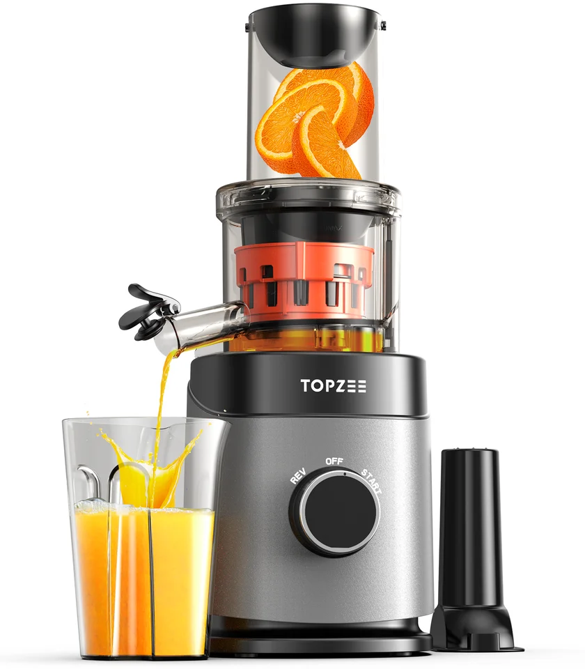 Cold Press odšťavovač, odnímateľné obojsmerné filtračné žuvacie odšťavovacie stroje s džúsom s rozlohou 24 oz, 65 ot./min.