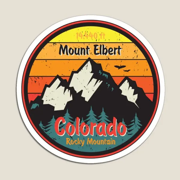 Colorado Rocky Mountains Mount Elbert Magnet držiak Magnetické vtipné chladničky Detská hračka Hračka roztomilá pre organizátor chladničky