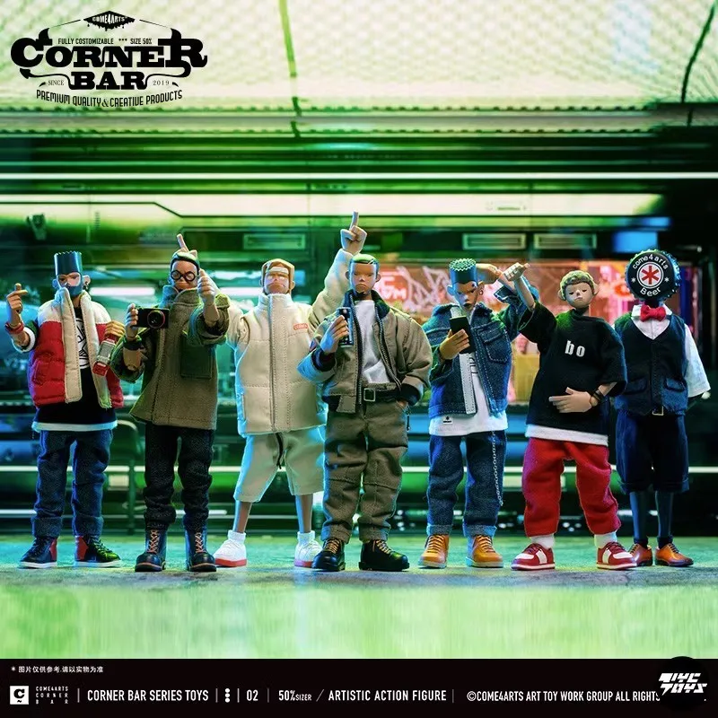 Come4Arts Blind Box Street Corner Bar Series anime figúrka tajomstvo box Sezóna 1 Soldier Street Action figure Lucky Kids hračky gif