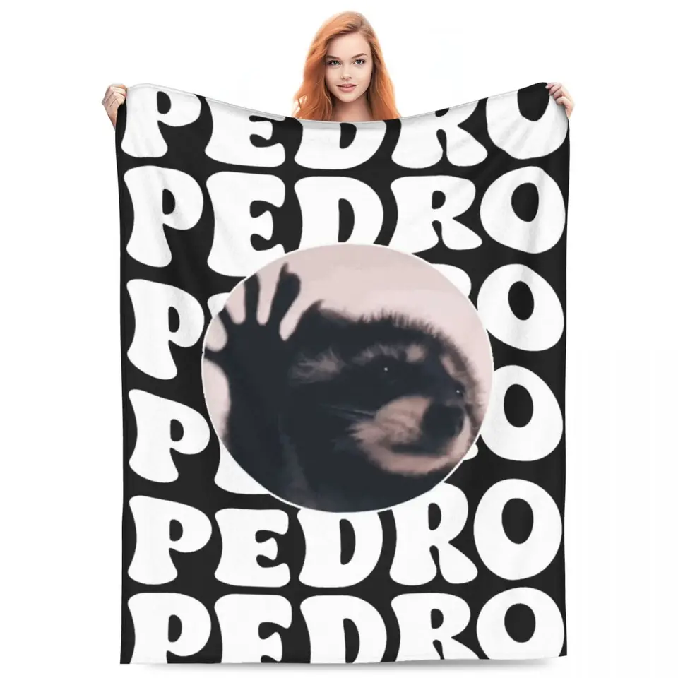 Comfort Pedro Raccoon Dancing Populárna prikrývka Dekoratívna mývala mýka Hádanie a prikrývky ultra mäkké fleece do kancelárie