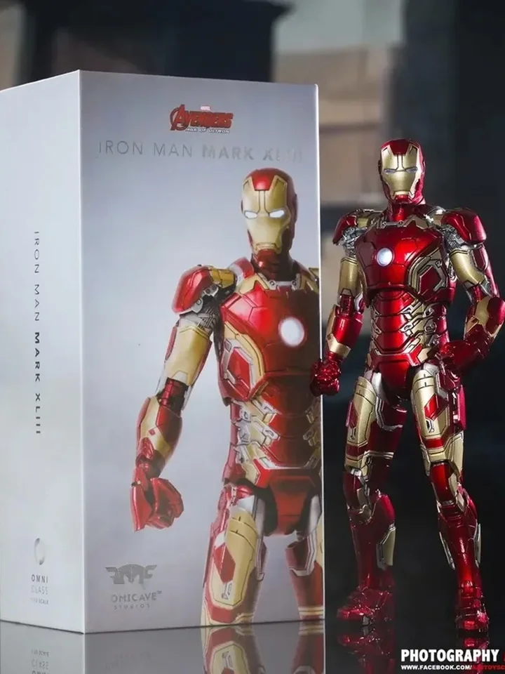 Comicave 1/12 Iron Man Igor Mk38 zliatlivý kov MK40 MK21 MK25 MK33 MK42 MK43 MK7 FC MK50 LED dióda Marvel Legends Action Model Model