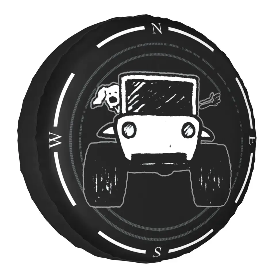 Compass jazda s krytom rezervného kolesa pre psa pre Suzuki Mitsubish 4WD SUV Custom Pneutor Protector 14 