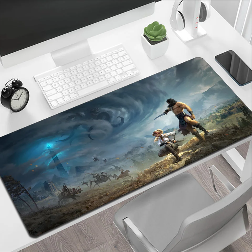 Conan Exules veľké podložky myši Gaming Mouse Pad PC PC PC PAMER MOSH MOSH MOŽNÁ MOŽNOSŤ BIG MOUSEPAD XXL KARIEKNÁ KEZIKÁLNA Kláveska stola Mause podložka