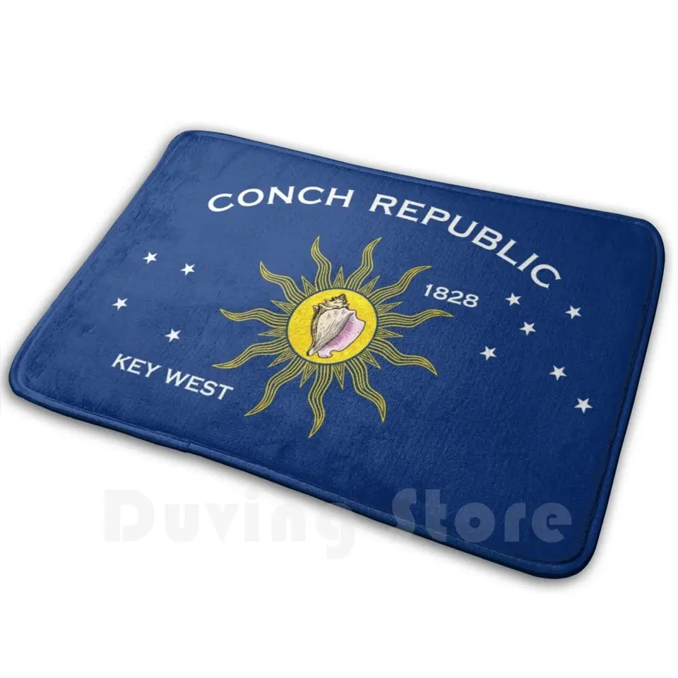 Conch Republic Flag Carpet Mat Cushion Cushion Soft Non-Slip Flag z Conch Republic Key West West Florida Conch Republic