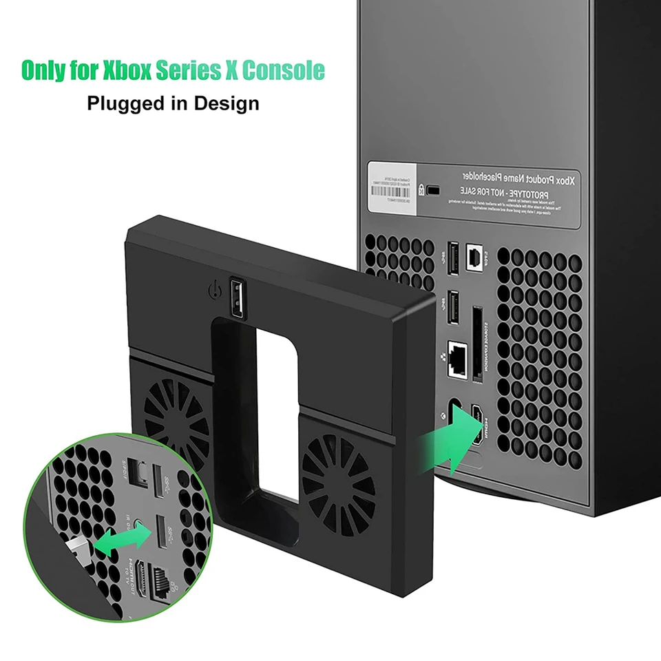 Console chladiaci ventilátor kompatibilný pre Xbox Series X USB Externý chladič Turbo Control Control Systém konzoly pre XB pre XB