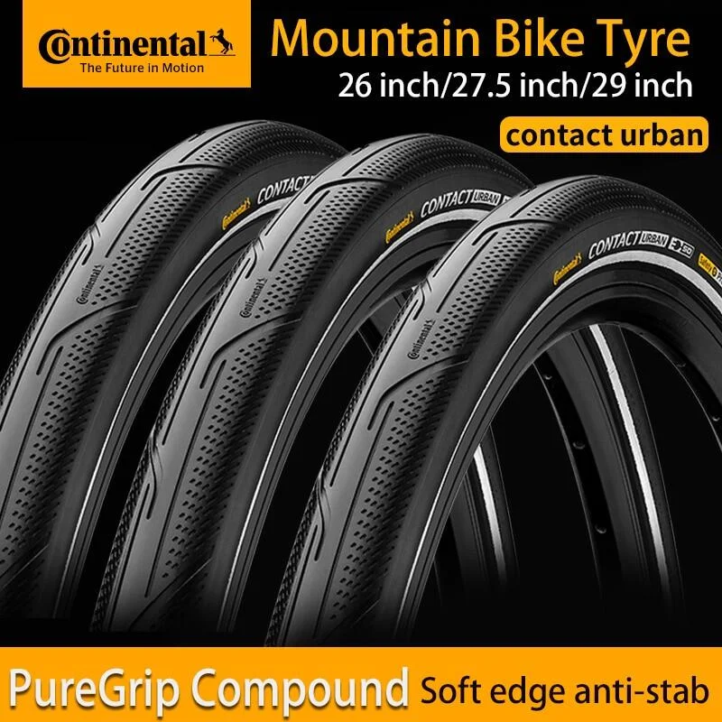 Continental Contact Mtb MTB Bike Tire 26/27,5/29 palca 2,0/2,2 Oceľové pneumatiky na bicykli 180TPI s reflexnými prúžkami