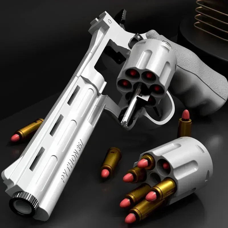 Continuous Fire ZP5 357 Revolver Launcher Toy Gun s mäkkými guľkami Dart pre CS outdoor Game Fun pre deti a dospelých