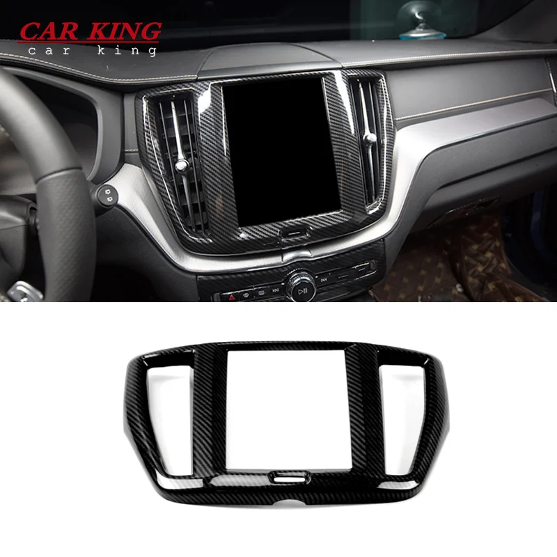 Control Styling Control Styling Control navigačný panel Tink Rám ABS Chrome Auto Príslušenstvo pre Volvo XC60 2018 2019 2020