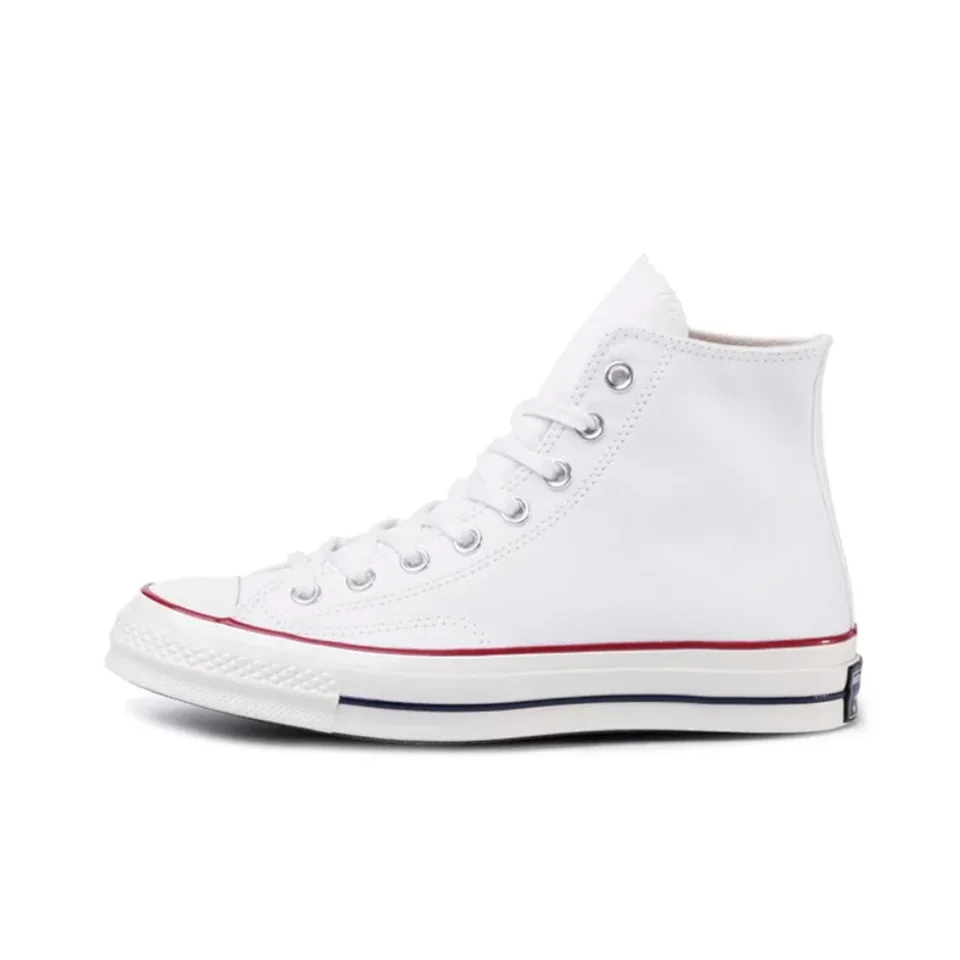 Converse 70. rokov Chuck Taylor All Star High Classic Retro Trend odolný voči opotrebovaniu priedušných špičkových dosiek biely