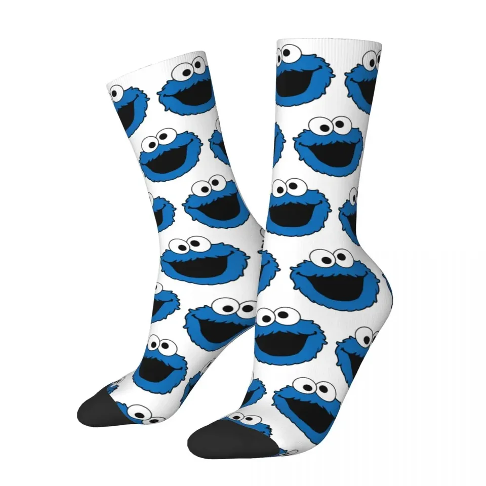 Cookie monštrum ponožky harajuku vysoko kvalitné pančuchy celú sezónu dlhé ponožky doplnky pre darček k narodeninám muža