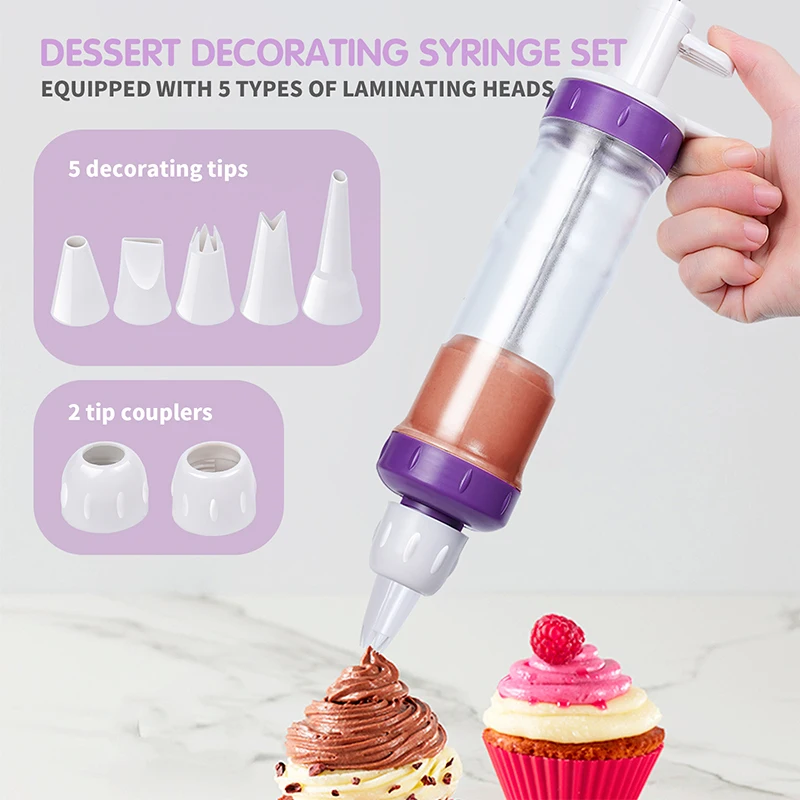 Cookie Press Kit koláčový krém zdobenie pečiva potrubia extrudér DIY manuálne dezertné injekčné striekačky na pečenie