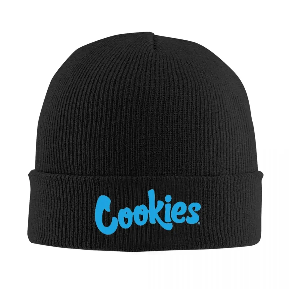 Cookies Bonnet Hats Beanie Hats Tlačte pletený klobúk jesenná módna muži Ženy KPOP Teplá mäkká čiapka