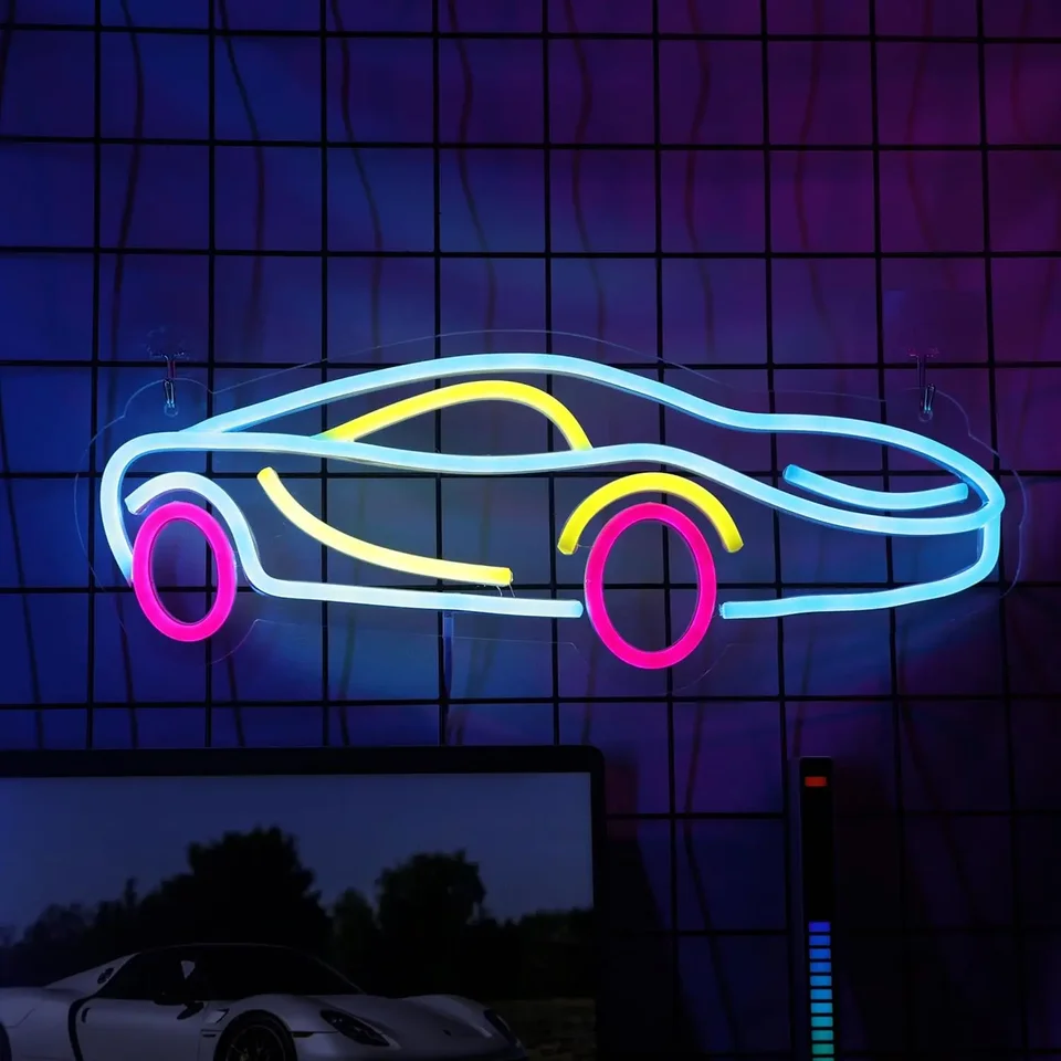Cool auto neónové svetlo znamenie poháňané stlmiteľné estetika neónové znaky pre nástennú dekoráciu Party Party Club sviatok dekorácie darček k narodeninám