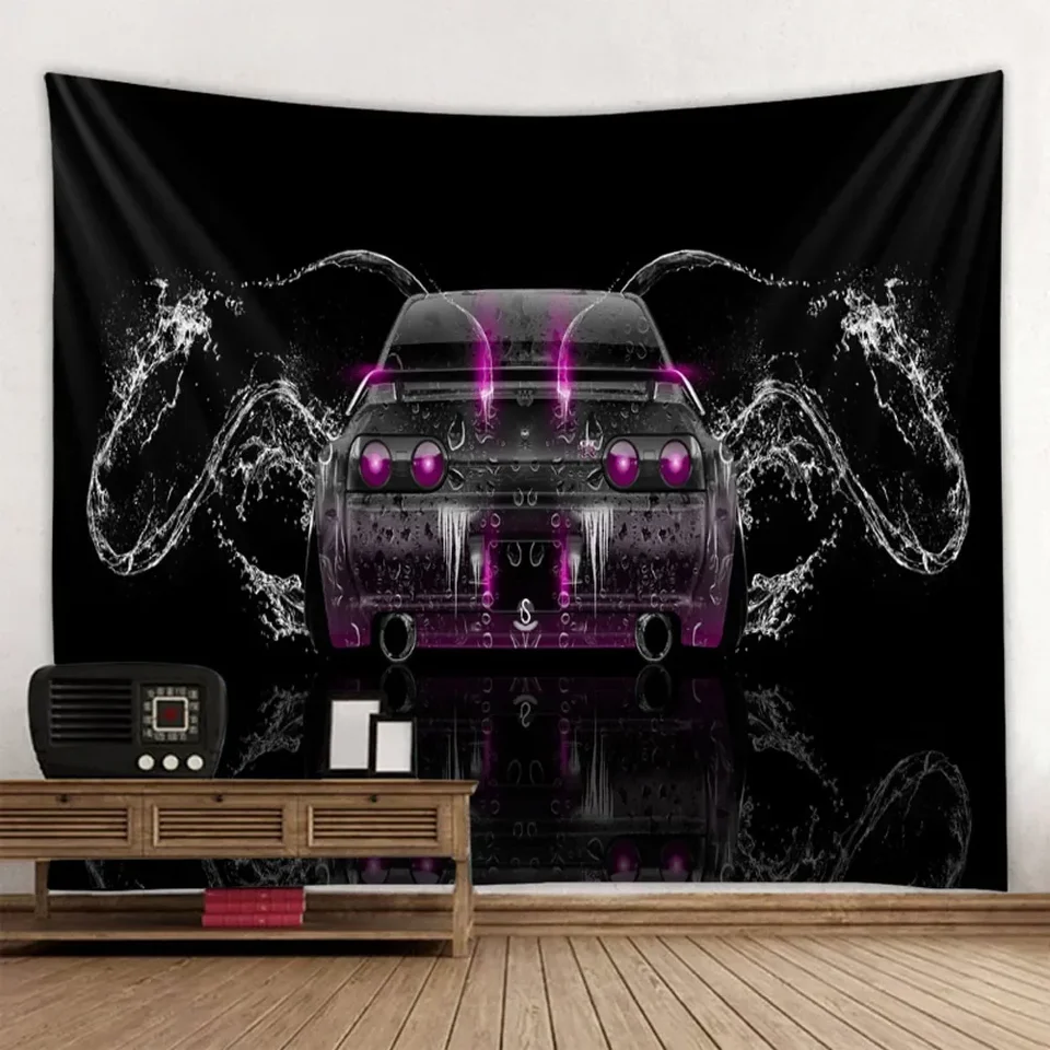 Cool auto tlač Taškyni estetické steny zavesenie umenia dekorácie domáca spálňa obývacia izba farebná voda darček pre deti chlapec