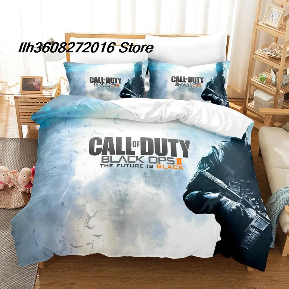 Cool Call of Duty Bedding Set Single Twin Full Queen King veľkosti postele sada Aldult Bedroom Duvetcover Sets