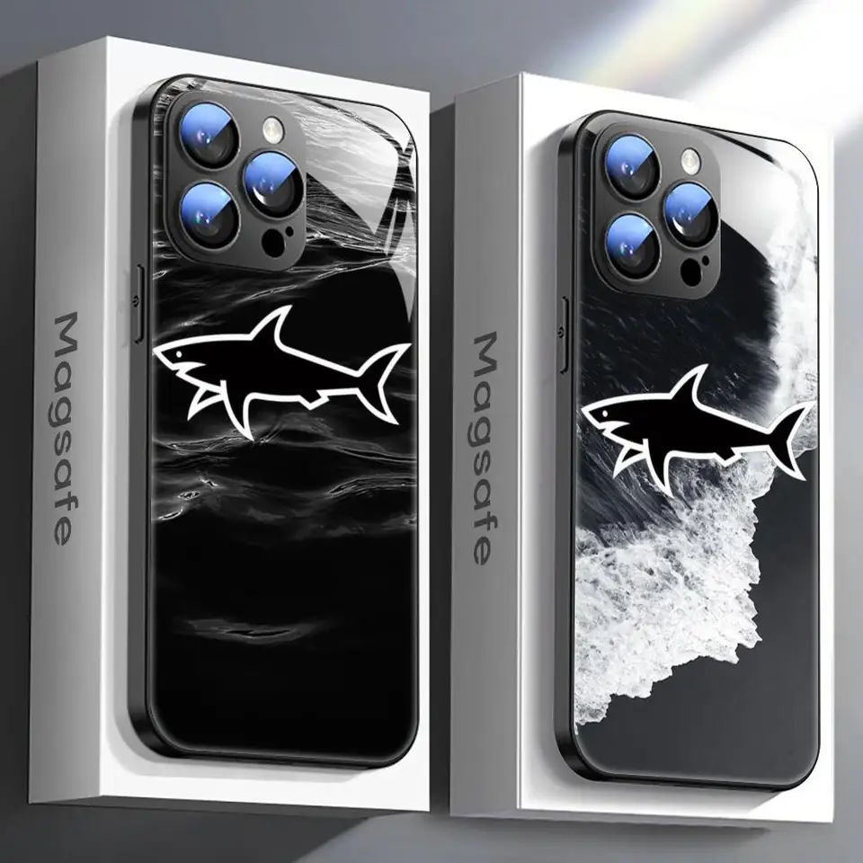 Cool Design P-Paul Shark Telefón puzdro pre iPhone 16 15 14 13 12 11 x xr xs 8 plus mini pro max