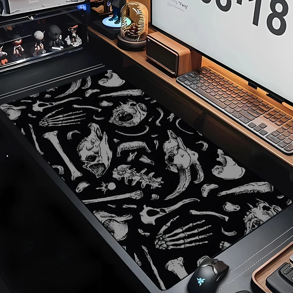 Cool Dinosaur Fossils Mouse podložka veľká počítačová kancelárska stola MAT xxl GUMBER NEZORUČENÁ HROVA HROVA Klávesnica Mousepad Dlhé stoly