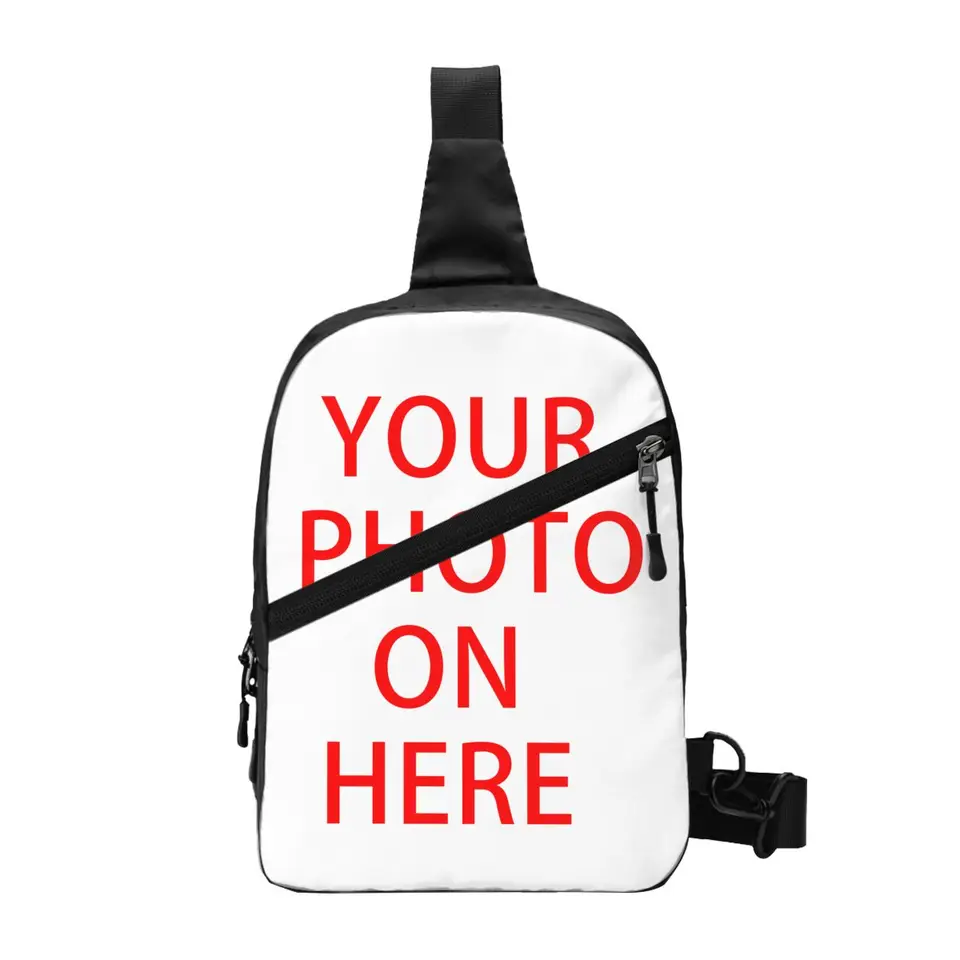 Cool Family Pets Custom DIY logo Sling Crossbody Batoh Men Prispôsobené fotografické tlačené ramenné vrecko na rameno pre cestovnú cyklistiku