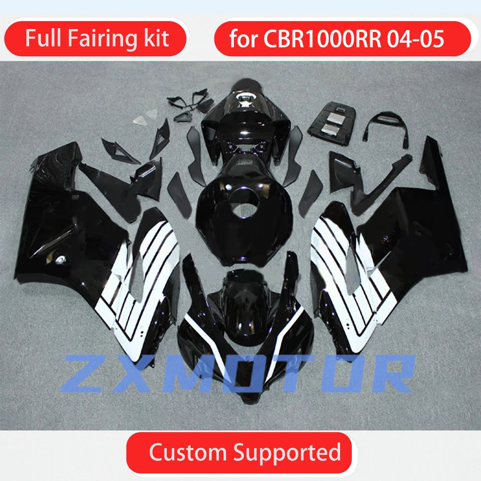 Cool Faquings for Honda CBR 1000RR 2004 2005 Motocykel Racing Plastic Vysokej kvalitnej kapotálnej súpravy CBR1000RR 04 05