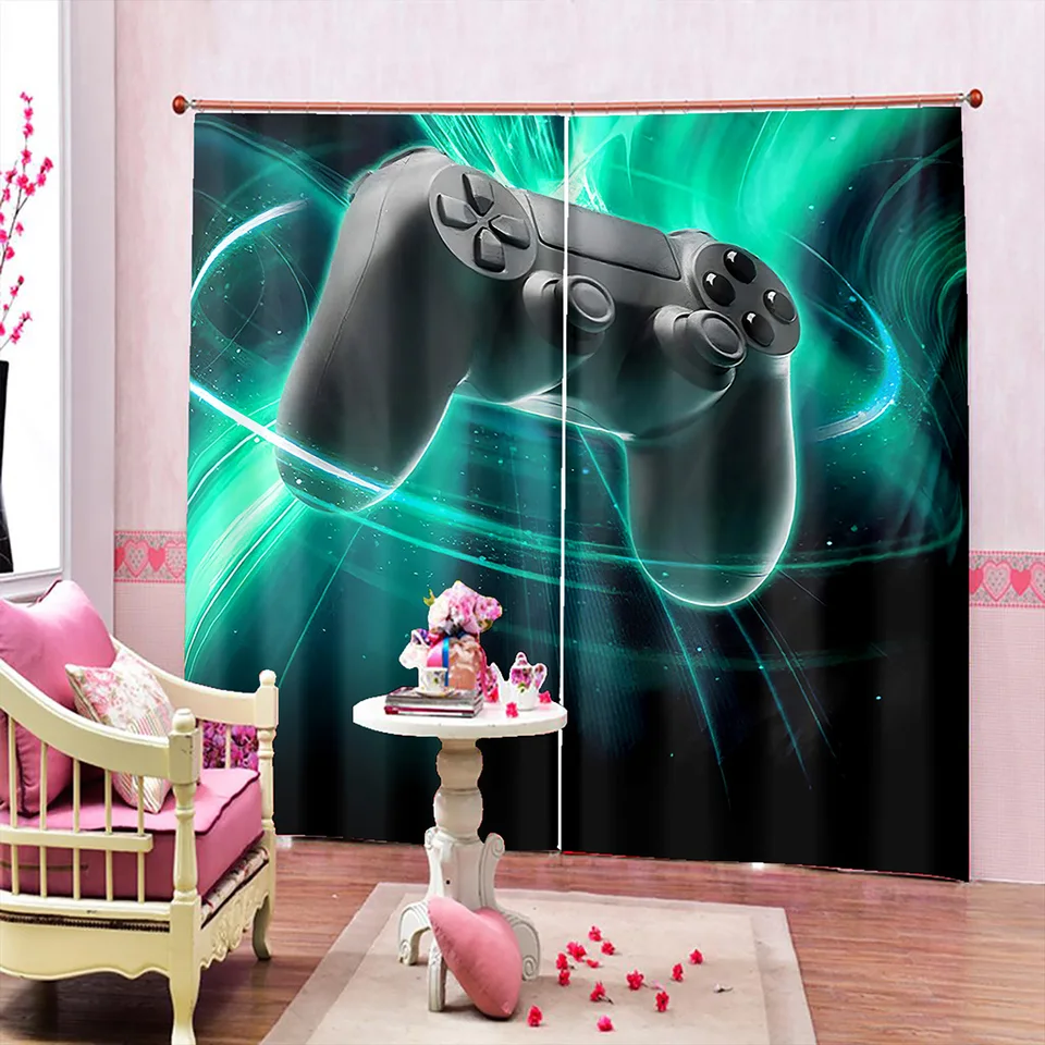Cool Game Ruck Gamepad Gaming Room Boy Boy okenné závesné žalúzie do obývacej izby detská spálňa kúpeľňa Kicthen Door Home Decor2pcs