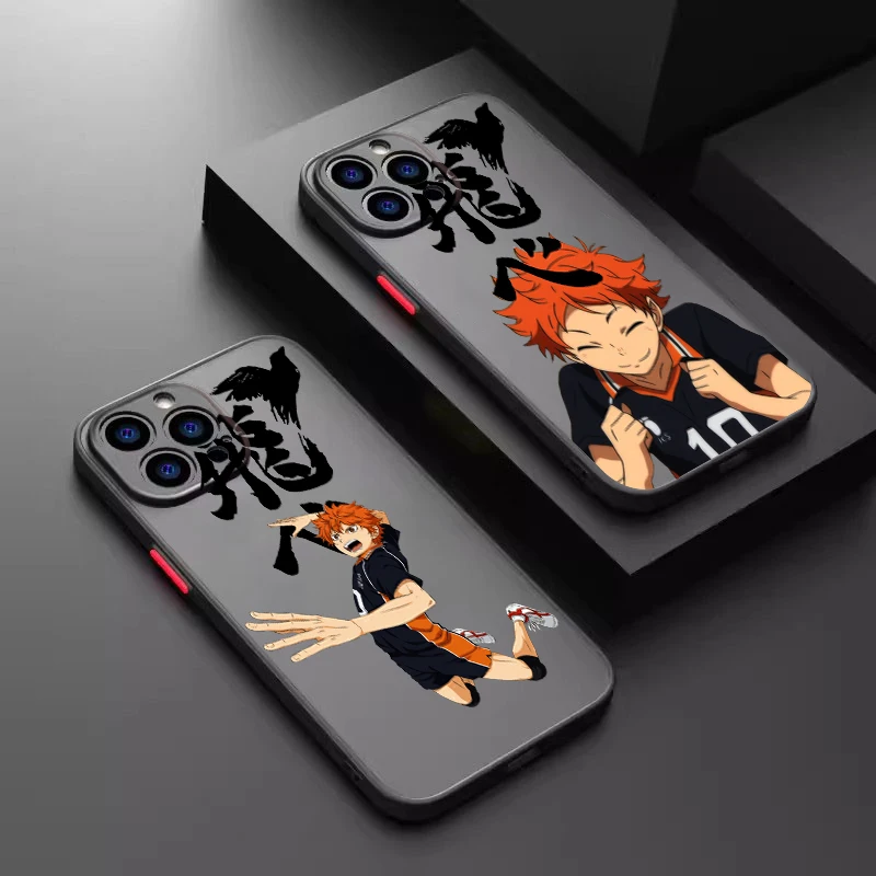 Cool H-Haikyuu Cute Art Frosted Lasting pre Apple iPhone 15 14 13 12 11 xs xr x 8 7 SE Pro Max Plus Mini Back Telefón puzdro