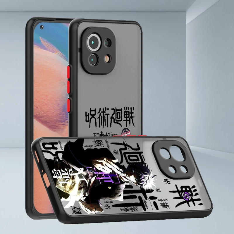 Cool j-ujutsu k-aisen pre xiaomi mi 13 12t 12s 12x 11t 11x 11i 10i 10t Lite Pro Ultra Frosted Triplocent Puzdro