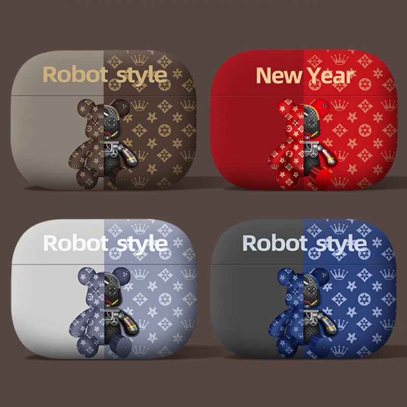 Cool kožené obilné puzdro pre AirPpods Pro 2 Case AirPods 4 3 AirPods Pro Cover Cover Apple Bluetooth slúchadlá