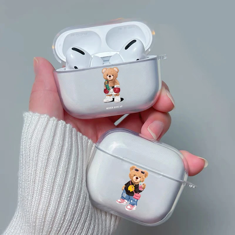 Cool Little Teddy Bear slúchadlá pre Apple AirPods 4 3 2 1 Karika