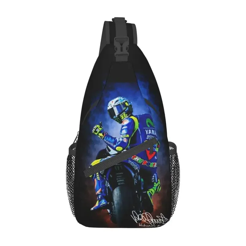 Cool motocyklové pretekárske závodné tašky Rossi Sling Bag pre cestujúcich pre krížom batoh na batoh na ramene ramena