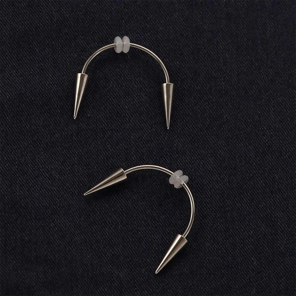 Cool piercing v ústach falošný septum Piering BCR septum z nehrdzavejúcej ocele Piercing šperky goth pery prsteň punkčný prsteň