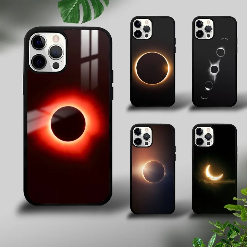 Cool Sun Eclipse Luxusné puzdro pre iPhone 16 15 14 13 12 11 Pro XS Max Mini plus celulares tvrdá fonda