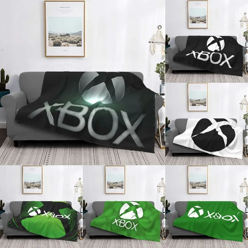 Cool Xbox Gamer Gift Disk Drave Soft Fleece Spring Warm Flanel Video Game Lover Hodia prikrývky pre pohovku