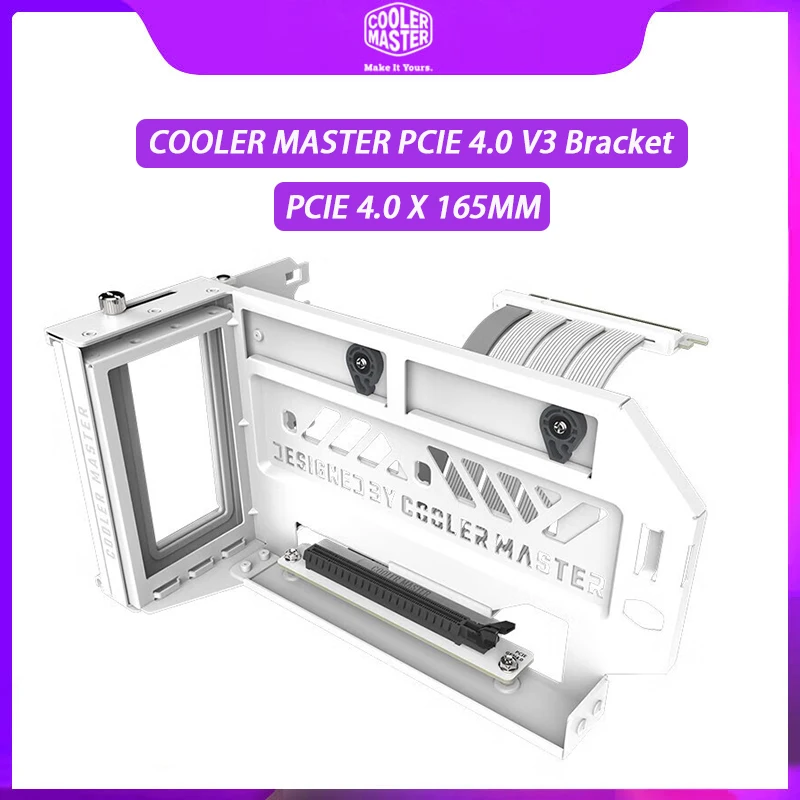 Cooler Master PCIe 4.0 x16 Univerzálny vertikálny držiteľ GPU Riser ATX MATX CASE VGA GRAFICKÁ KARTA Podpora riadiaceho držiaka