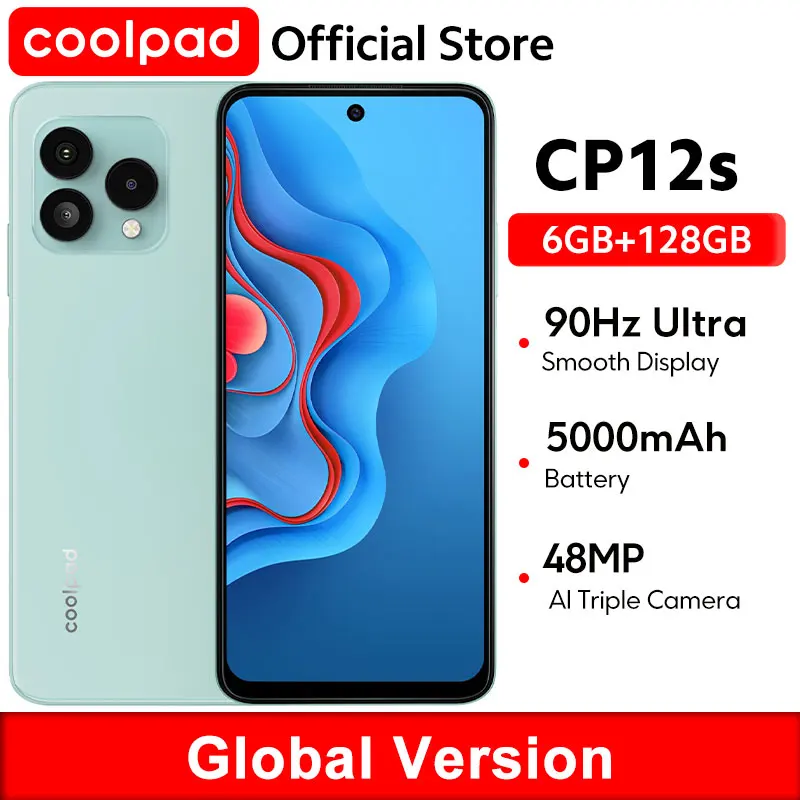 CoolPad CP12S Globálna verzia smartfónu NFC 6.79 Fullview Screen Core procesor 48MP Triple Camera 5000mAh Battery