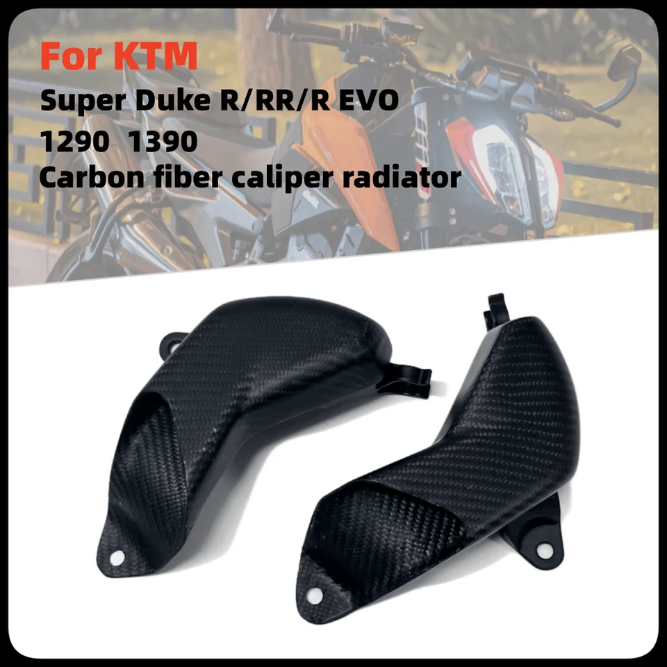 Copertura del Radiatore Pinza Condotto Aria Freno Anteriore Moto vo Fibra di Carbonio za ktm 1290 1390 Super Duke R/RR/R Evo