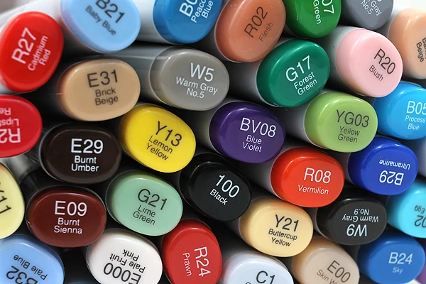 Copic Sketch Markers 358 Farby Originálne profesionálne umelecké kefové značky kefové perá Japan Link 2