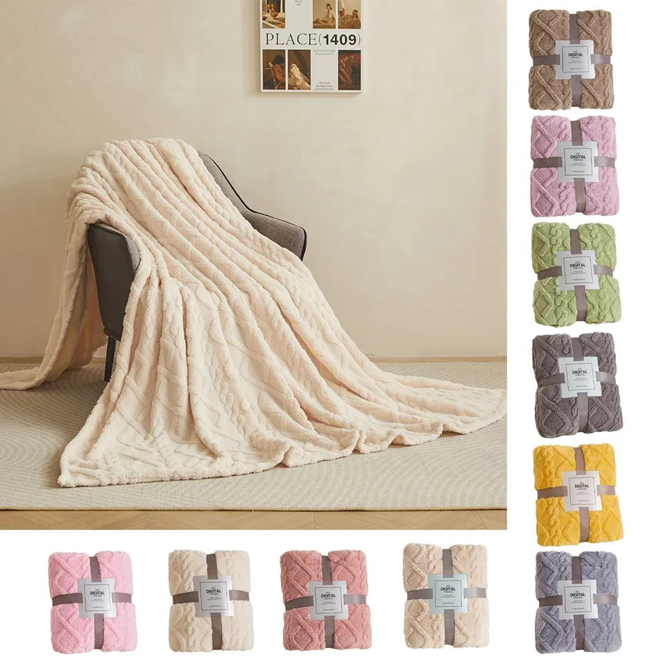 Coral Fleece Flanel prikrývky pre postele pevná farba jar zimná zimná zimná teplá posteľná pohovka kryt tafurong plyšové kockované prikrývky