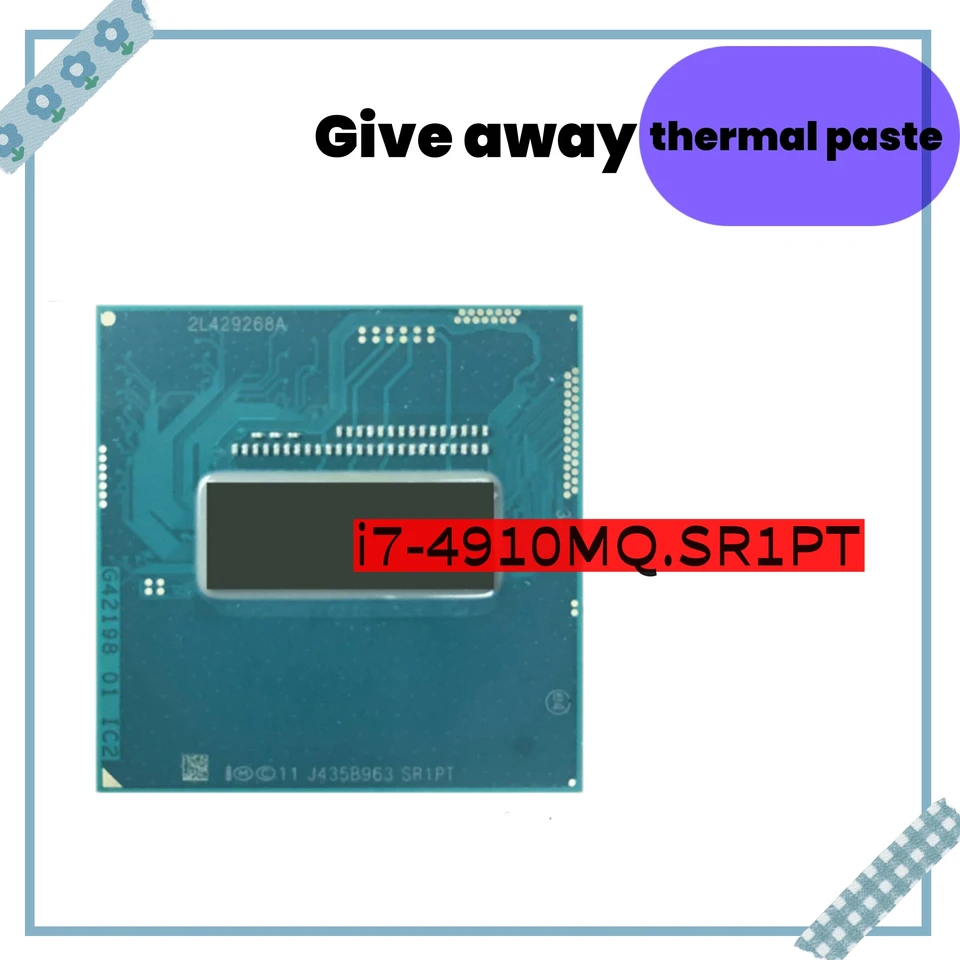 Core i7-4910MQ i7 4910MQ SR1PT 2,9 GHz použitý štvorjadra osem-jadrová CPU 8M 47W soket G3 / RPGA946B